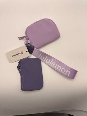 lululemon Lavender Purple Wristlet Set with Branded Strap